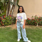 Purple hello t-shirt