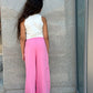 Pink Lenin Pants