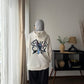 Woman White Stitch Sweatshirt