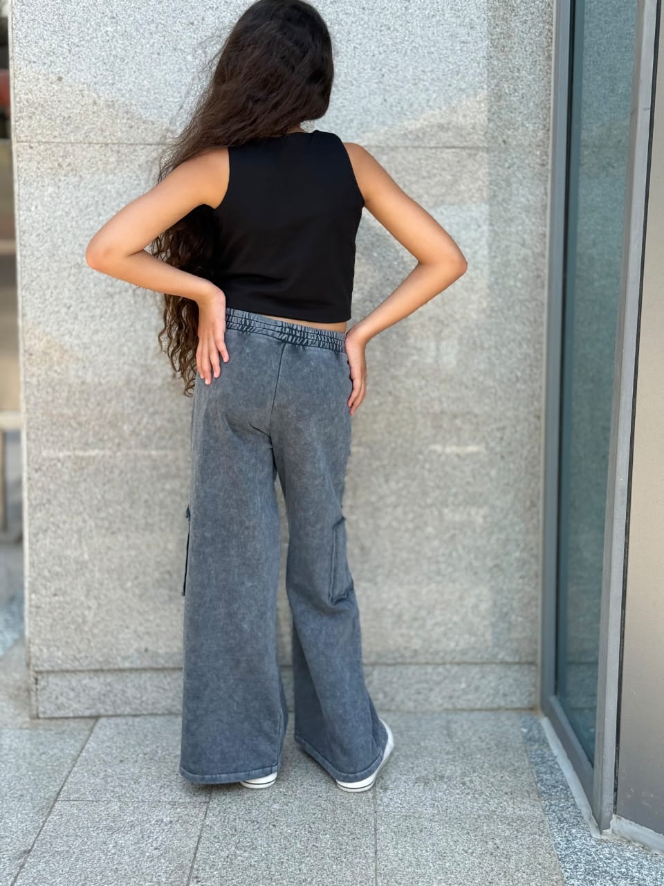 Acid open pocket pants