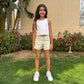 Beige Gabardine short