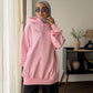 Woman Pink Stitch Sweatshirt