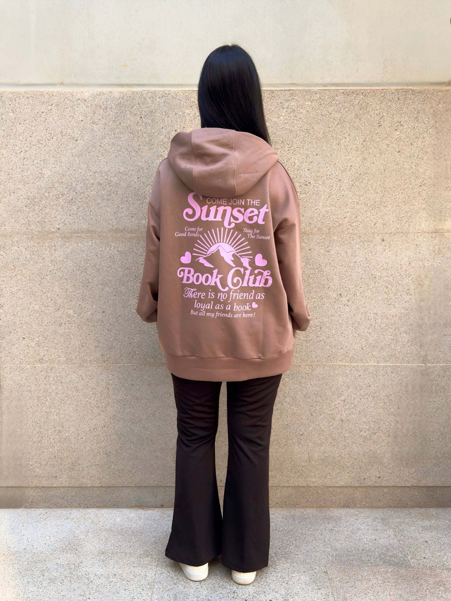 Woman Brown Sunset Sweatshirt