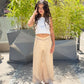 Beige Lenin Pants