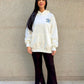 Woman white Stitch Sweatshirt