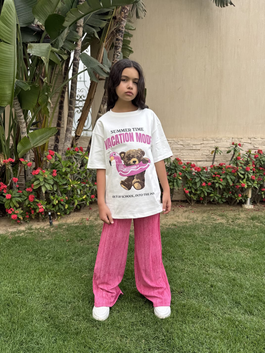 White vacation t-shirt