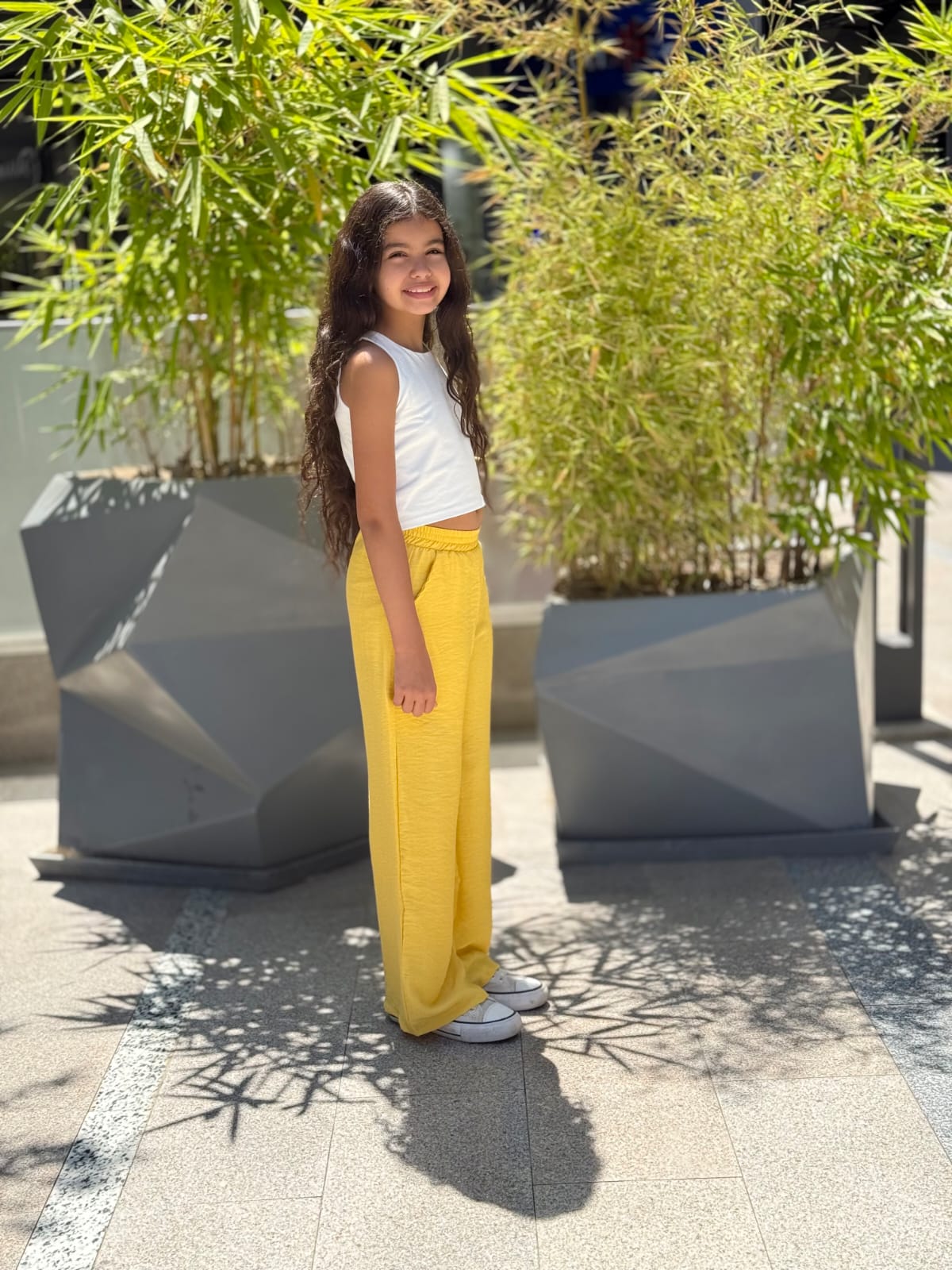 Yellow Lenin Pants