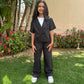 Black Strass Suit