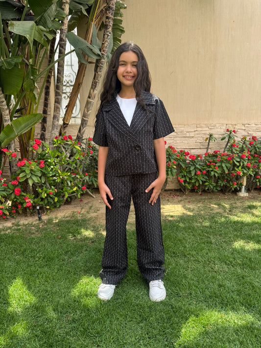 Black Strass Suit