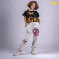 Patched Grey Pants
